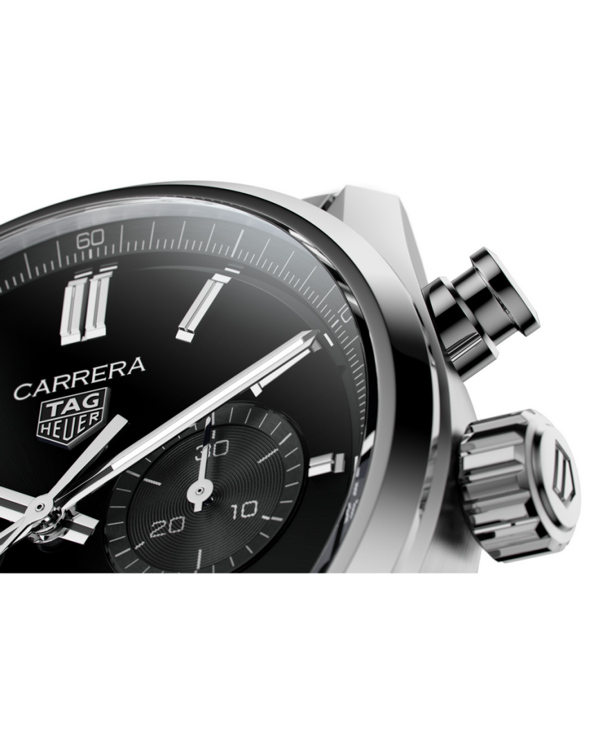 TAG Heuuer Carrera Chronograph silver Black
