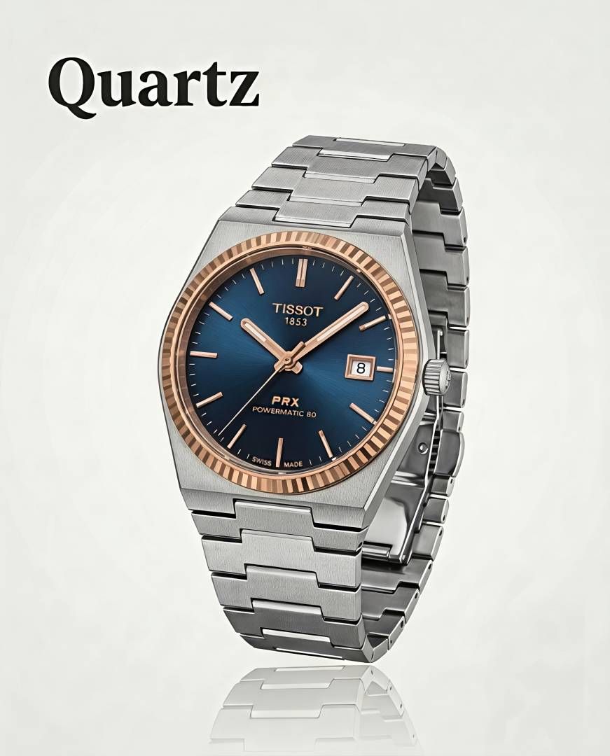 Tissoo_t 1853 Prx Powermatic Quartz 2 ton blue checks
