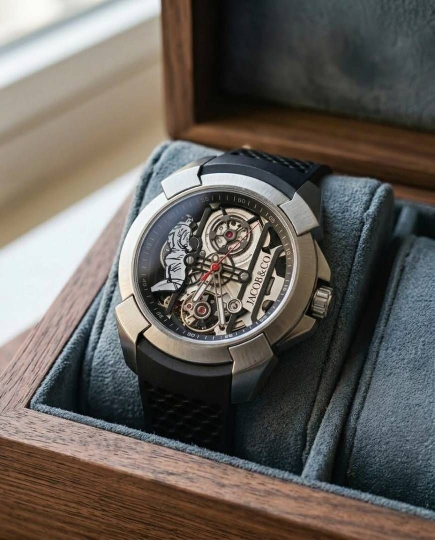 Ja.cob & Co. Epic x CR7 - Flight To Cristiano Ronauldo Black-Silver-Black