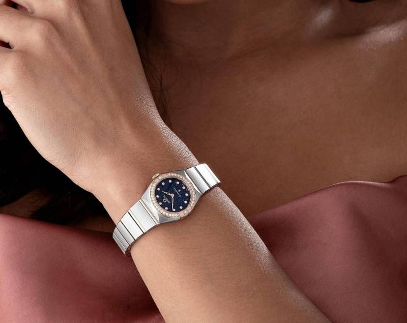 Omeg_ga Constellation Quartz luxury watch dimond