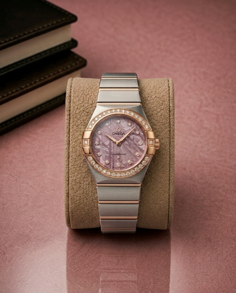 Omeg_ga Constellation Quartz luxury watch dimond