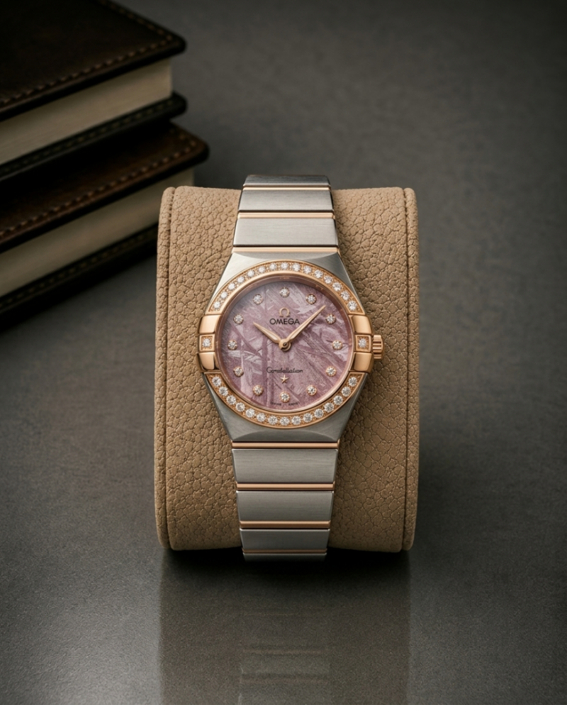 Omeg_ga Constellation Quartz luxury watch dimond
