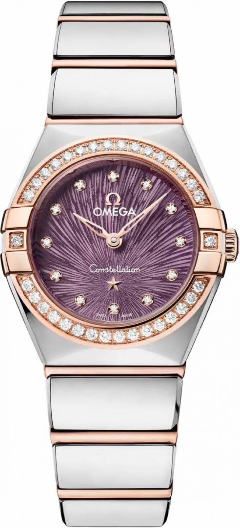 Omeg_ga Constellation Quartz luxury watch dimond