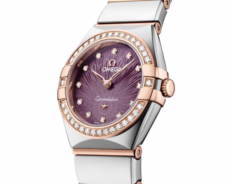 Omeg_ga Constellation Quartz luxury watch dimond