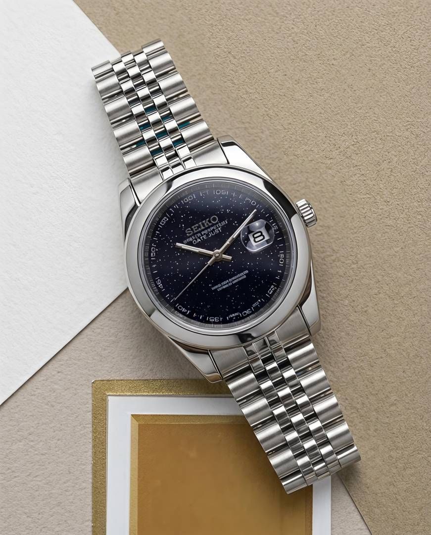 Sei.ko Oyster Perpetual Date Just Galaxy Blue