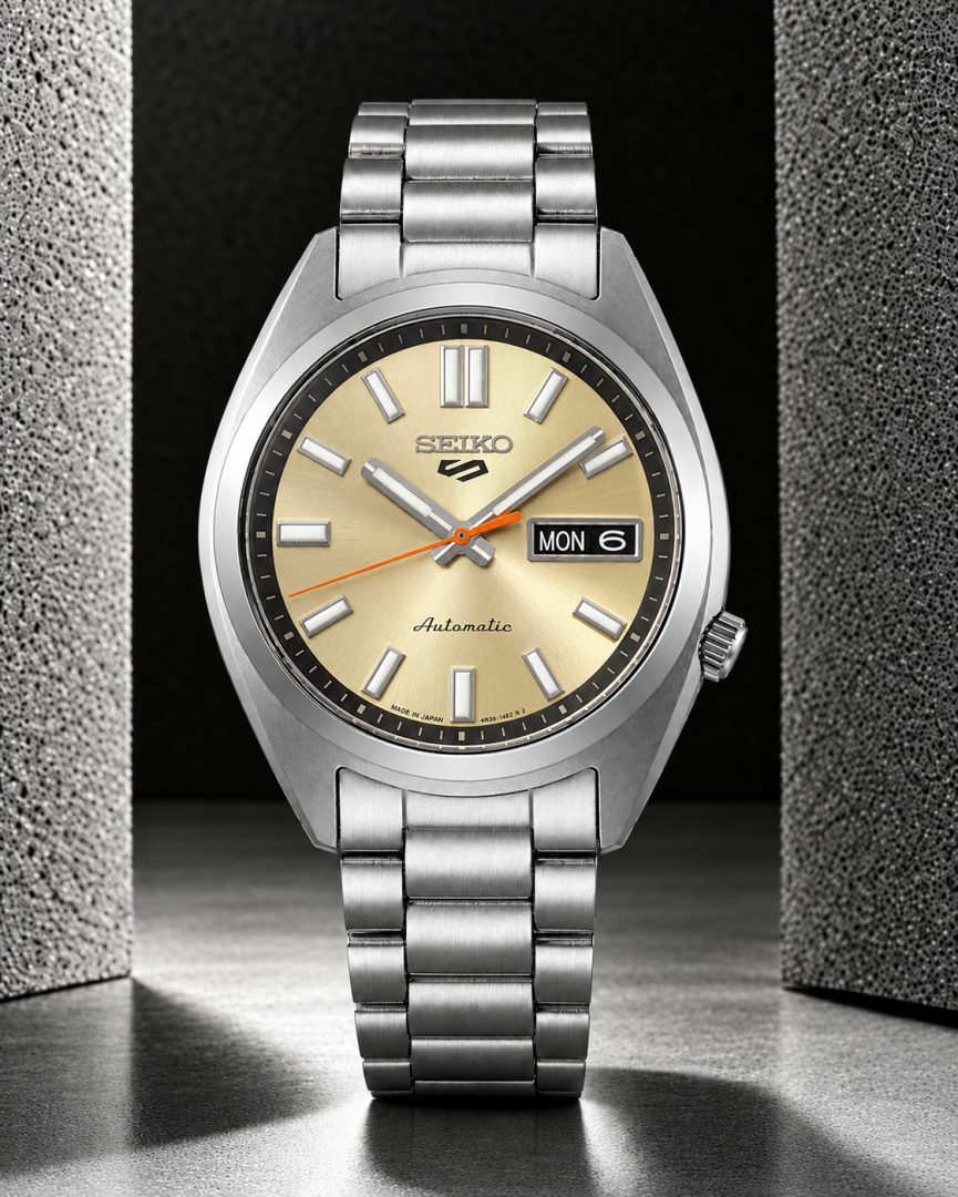 Sei.ko_o 5 Sports SNXS Automatic yellow
