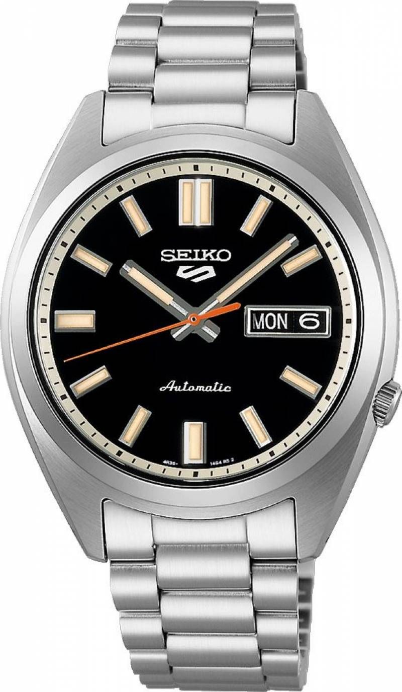 Sei.ko_o 5 Sports SNXS Automatic silver Black