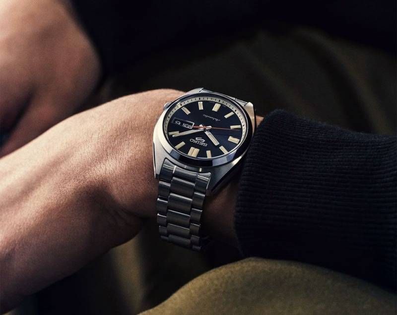 Sei.ko_o 5 Sports SNXS Automatic silver Black