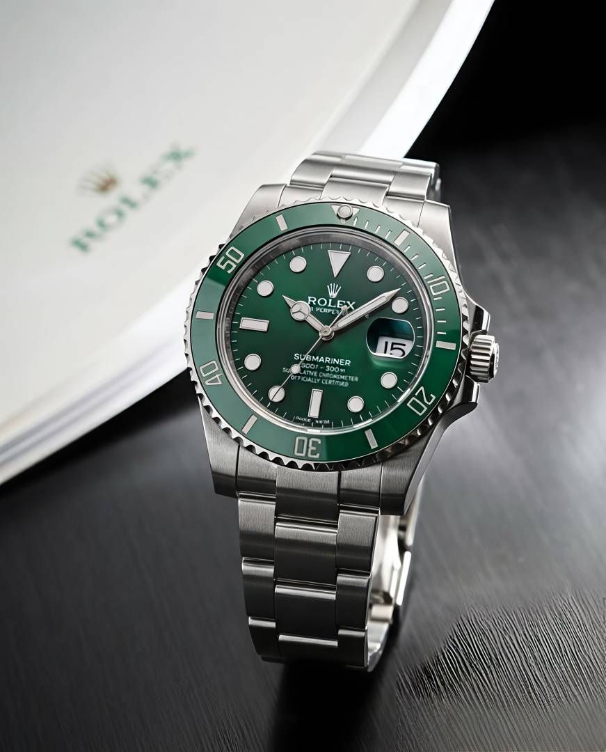 Rolee_x Oyster Perpetual Submarine Silver-Green
