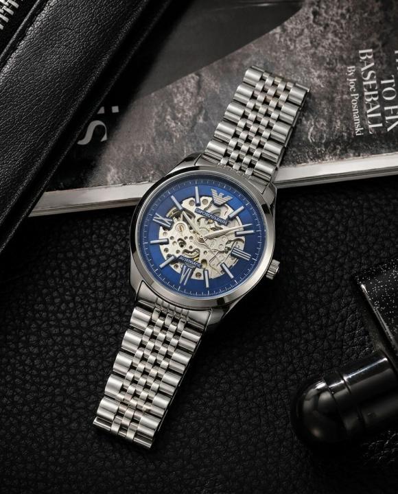 Em..porio Arman_i Antonio Automatic Silver-Blue