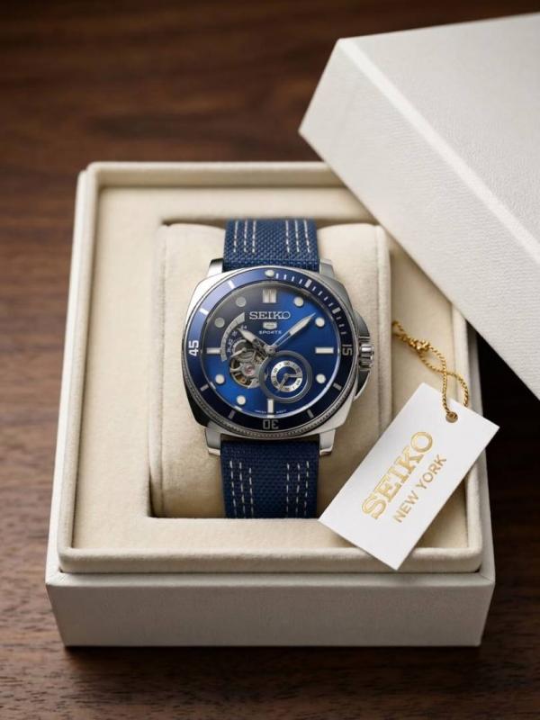 Sei.ko 5 Sprots Automatic Blue