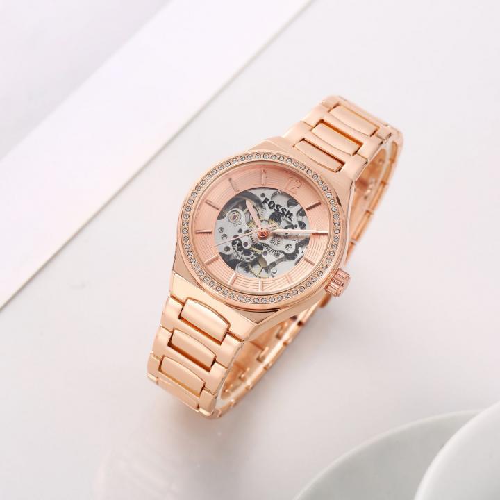 Fossii_l Eevie Automatic Copper-Pink