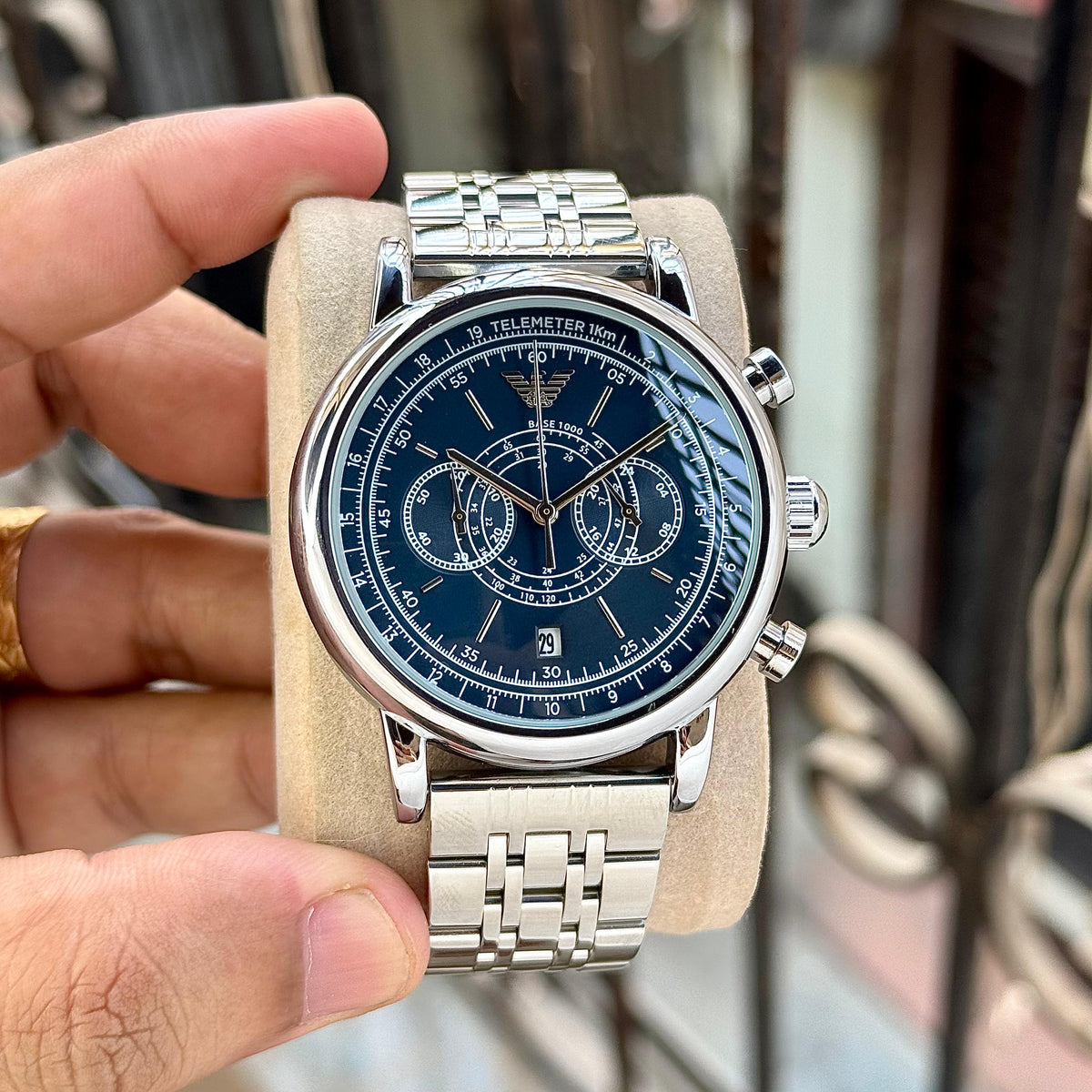 Ar.mani Exchange Hampton Silver-Blue