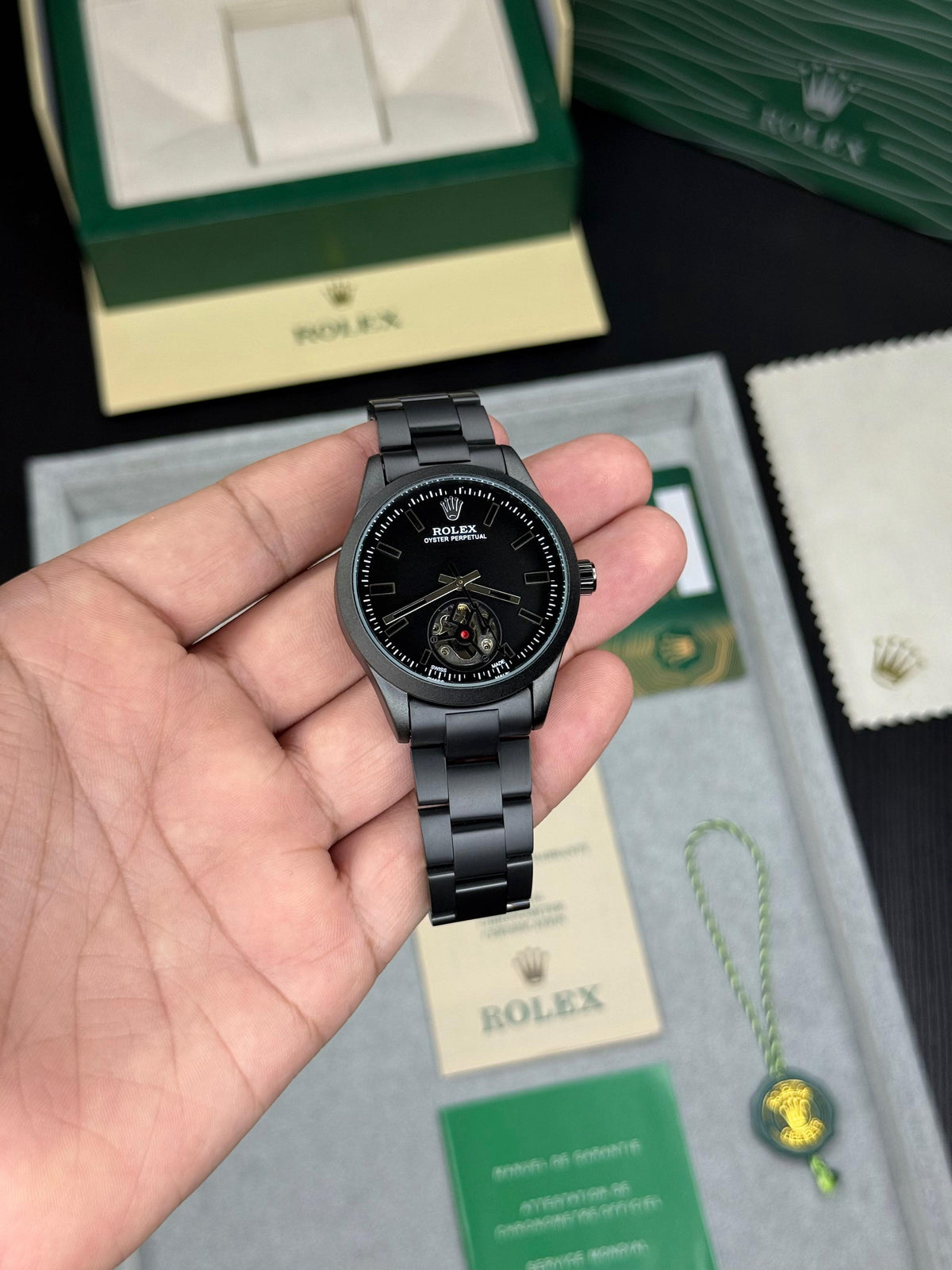 Rol.ex Oyster Perpetual Label Noir Automatic