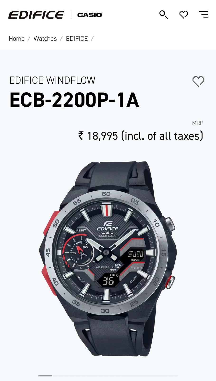 Ca.sio Edifice Ecb2200 PB