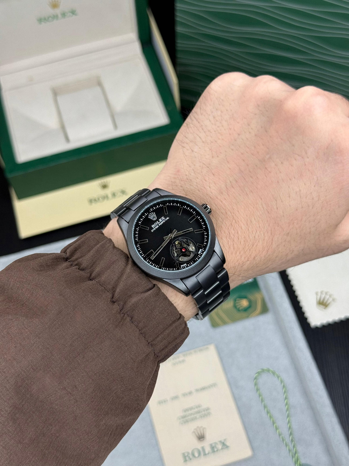 Rol.ex Oyster Perpetual Label Noir Automatic