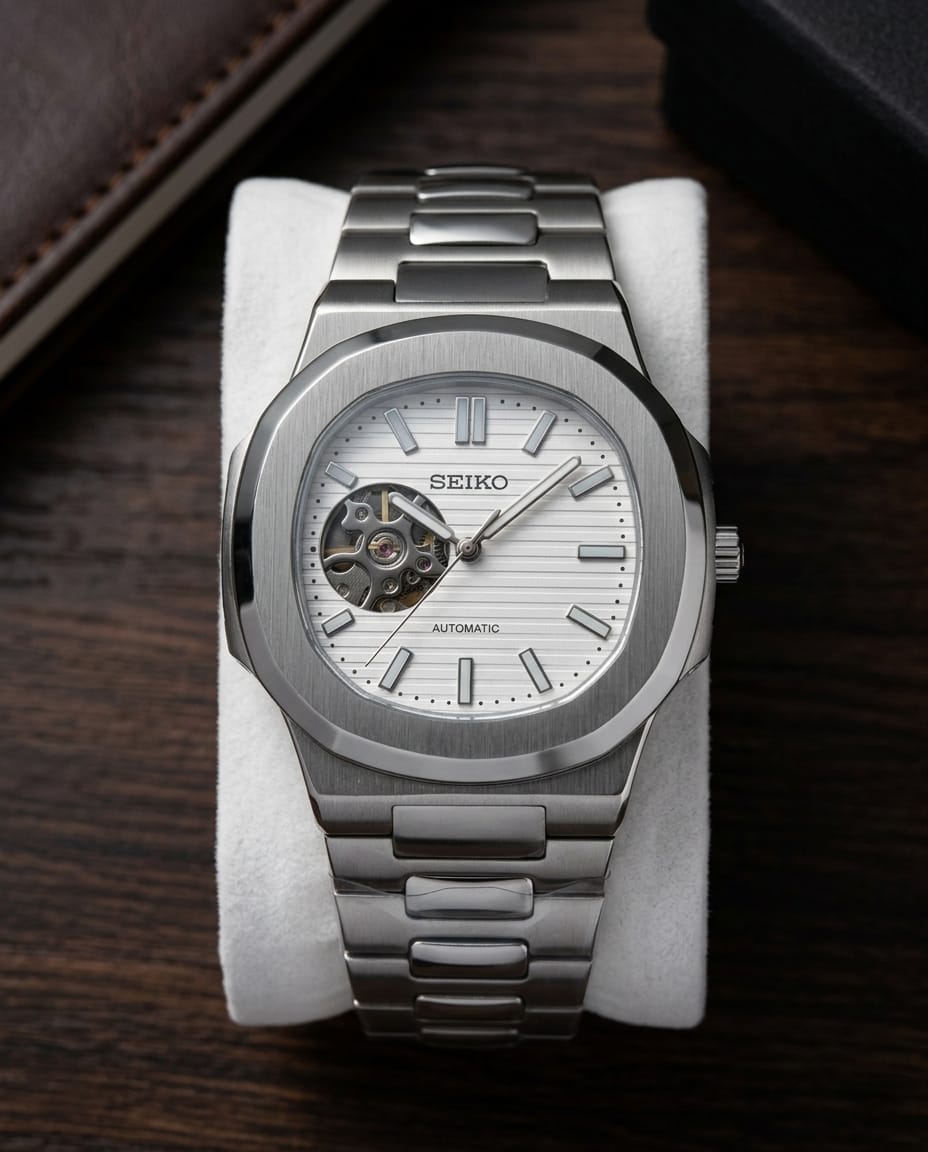 Sei.ko Mod Nautilus Phantom Open Heart Automatic
