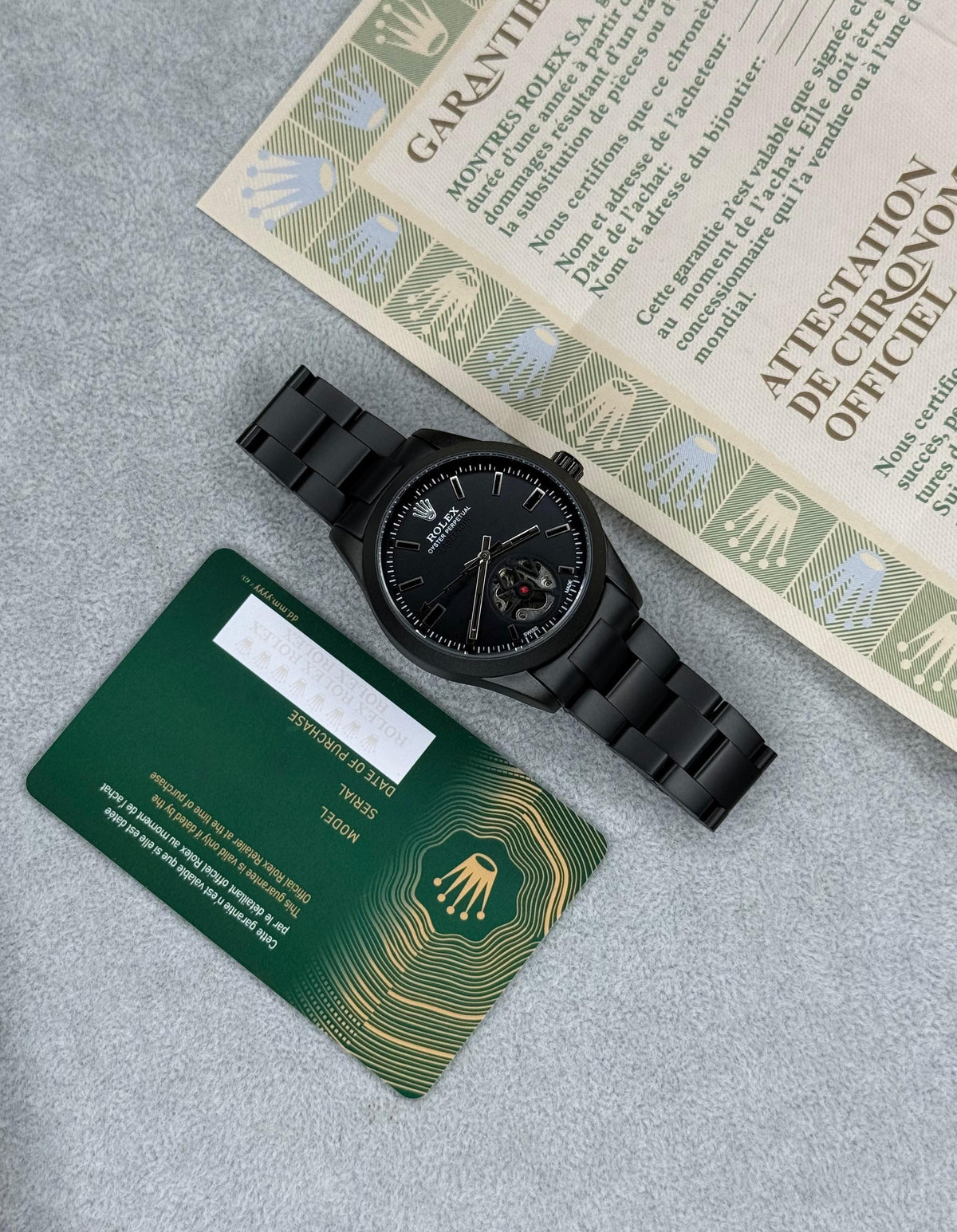 Rol.ex Oyster Perpetual Label Noir Automatic