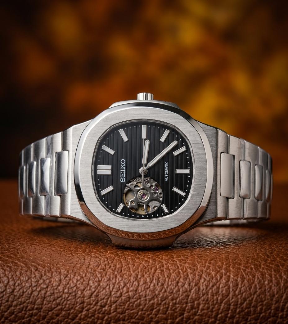 Sei.ko Mod Nautilus Phantom Open Heart Automatic